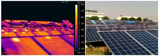 Fotric紅外熱像儀用于太陽能板的測試與維護(hù)